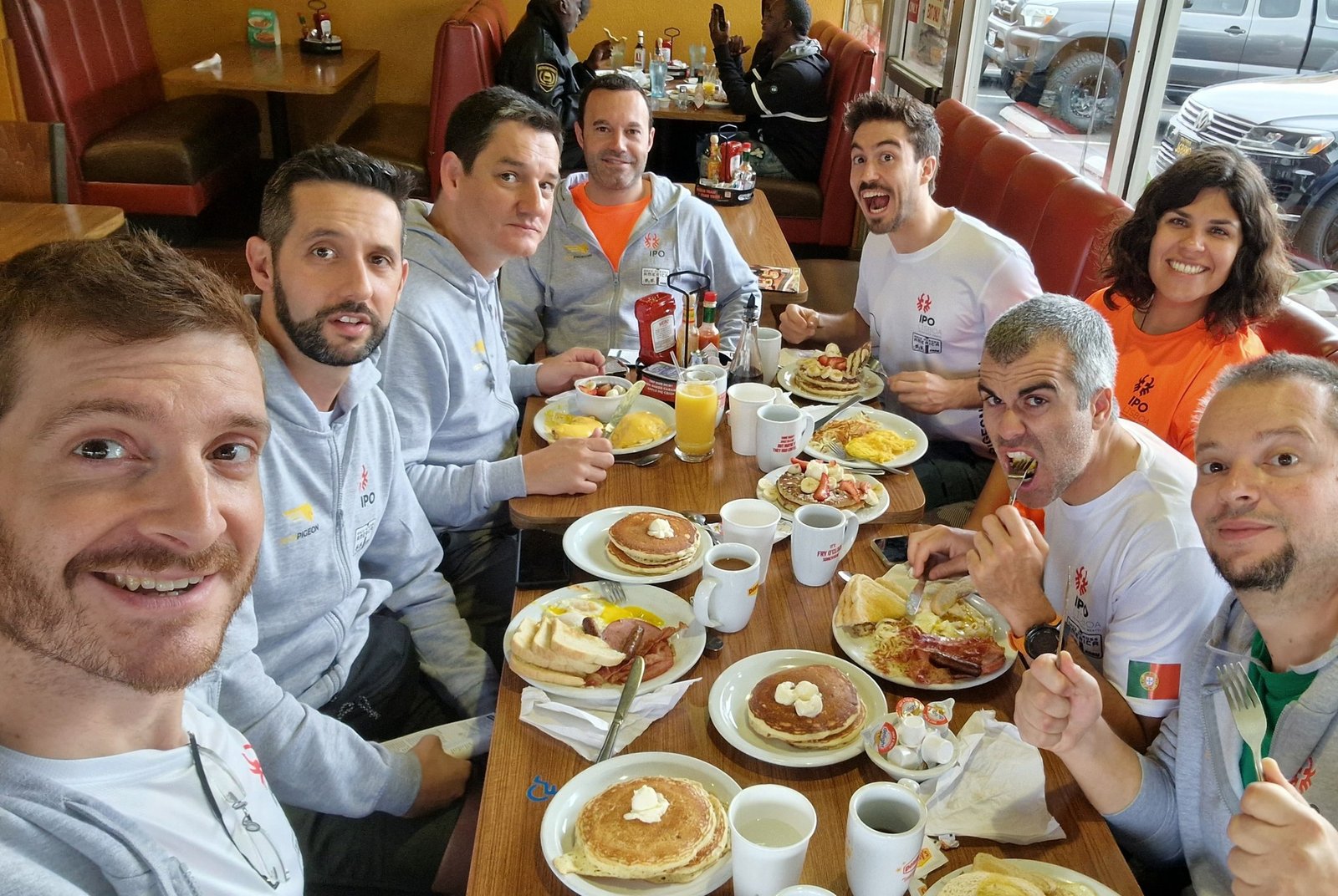 Breakfast at Denny’s, and the unavoidable Lumberjack Slam.