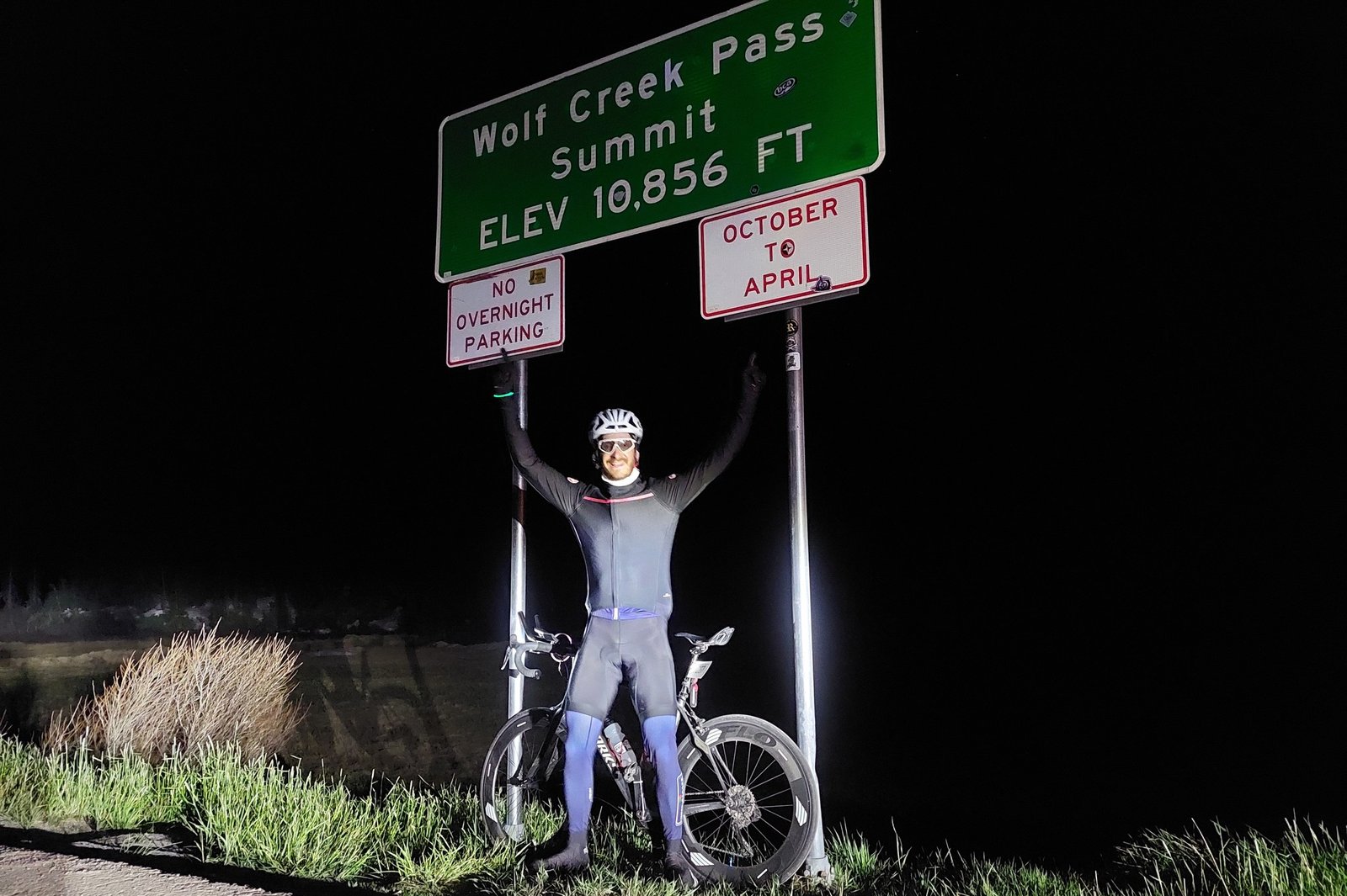 Wolf Creek Pass at night: 10,800 feet (3,300 m), and bone-splitting cold.